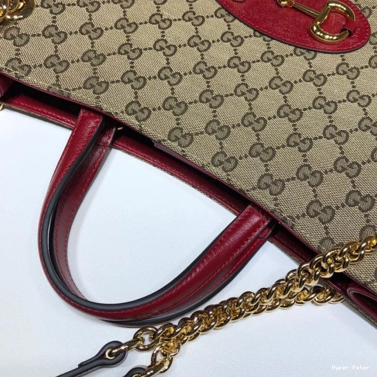Hyper Peter large GUCCI bag tote Horsebit 1955 0715